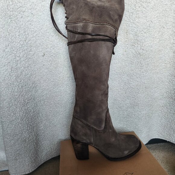 OG Freebird by Steven Brock Tall Boot, Grey Suede , Size 10 - Picture 8 of 12